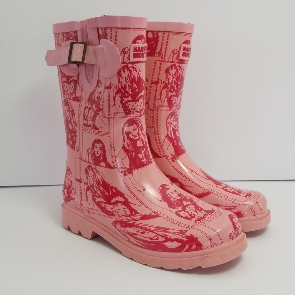 Hannah Montana Rain Boots sz 1 Kids Girls